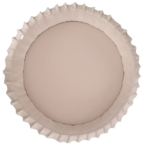speelnest ronde speelmat beige moje babymat