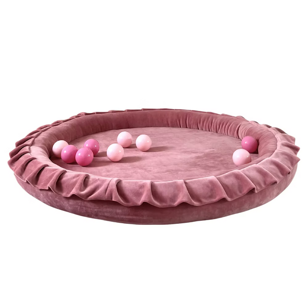 speelnest moje rond soft velvet raspberry pink roze