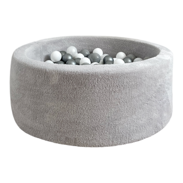 teddy ballenbad ballenbak rond moje grijs grey