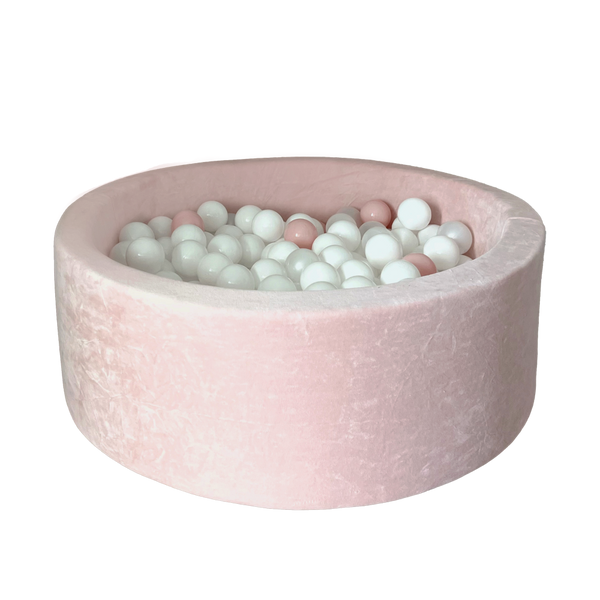 moje ballenbad ballenbak lichtpink roze lichtroze lightpink rond velvet soft velvet velours