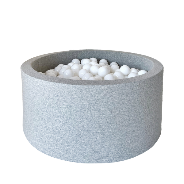 ballenbad ballenbak rond grijs grey lichtgrijs lightgrey moje