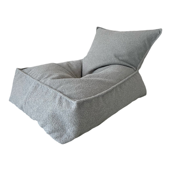 zitzak lounger kinderzitzak moje grijs grey bouclé
