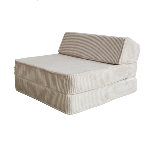 lounger slaapbank logeerbed zitbank kinderzitank rib moje cream