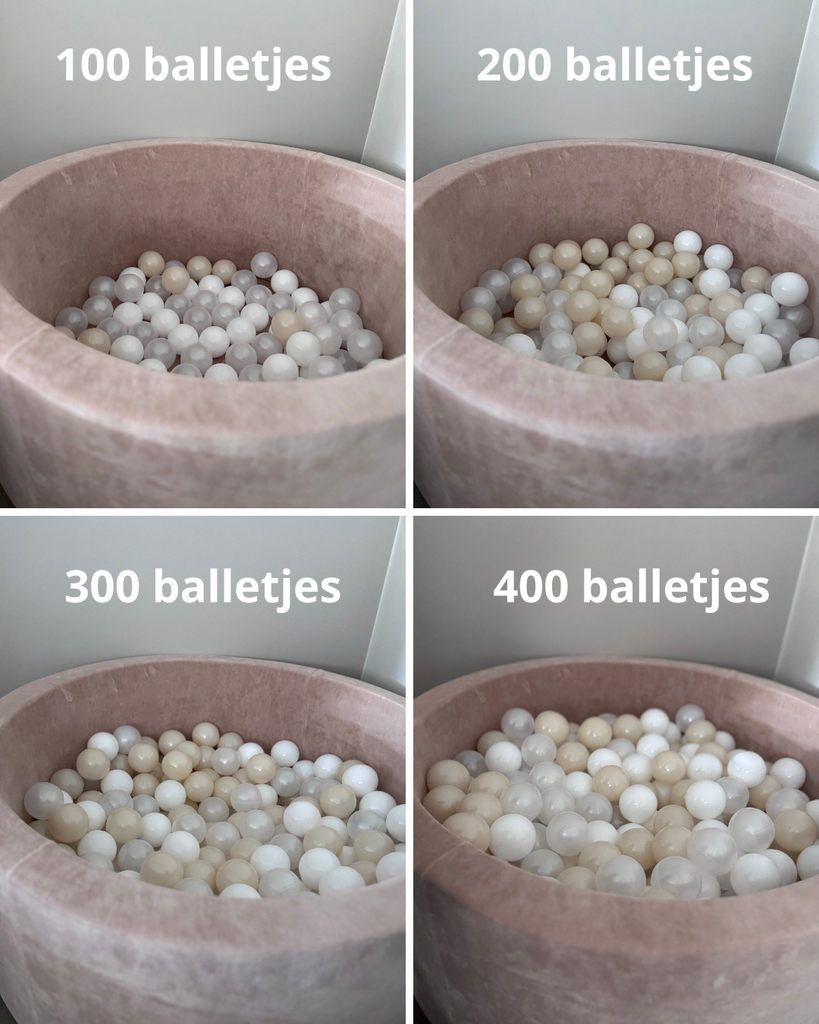 100, 200, 300 of 400 ballenbad balletjes?