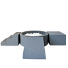speelelement ballenbad ballenbak rond grijs grey moje foam blokken zachte 