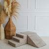 moje 3 elementen foamblokken ballenbadaccessoires rib velvet dark beige