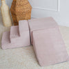 3 elementen ballenbad accessoires zachte blokken foam blokken rib roze dirty pink moje