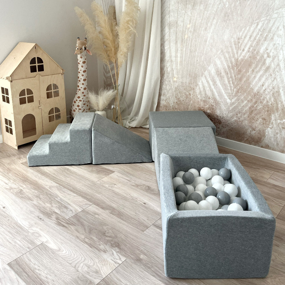 playset ballenbad ballenbak speelset ballenbadaccessoires moje ballenbadballen ballenbakballen grijs grey