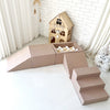 speelset playset ballenbadaccessoires ballenbad ballenbaden ballenbakje foamblokken zachte speelblokken klimblokken moje beige bruin