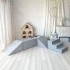 speelset playset ballenbadaccessoires ballenbad ballenbaden ballenbakje foamblokken zachte speelblokken klimblokken moje grijs grey