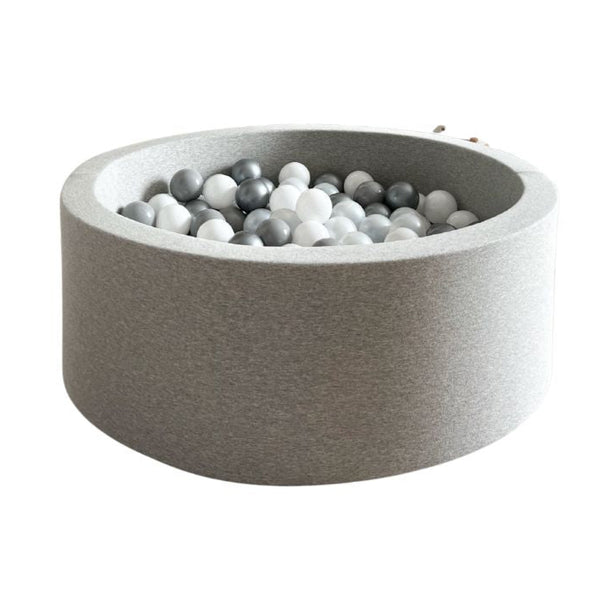 grijs ballenbad lichtgrijs lightgrey ballenbak moje rond 30 cm