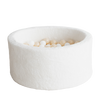 ballenbad ballenbak rond teddy wit white moje 40 cm hoog teddystof