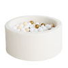 ballenbad ballenbak boucle cream ecru moje hoogte 40 cm rond