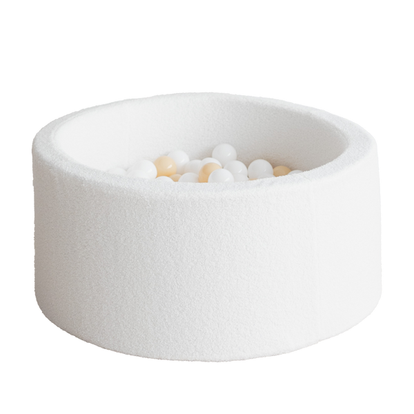 boucle ballenbad ballenbak rond wit white moje ballenbadballen ballenbakballen 