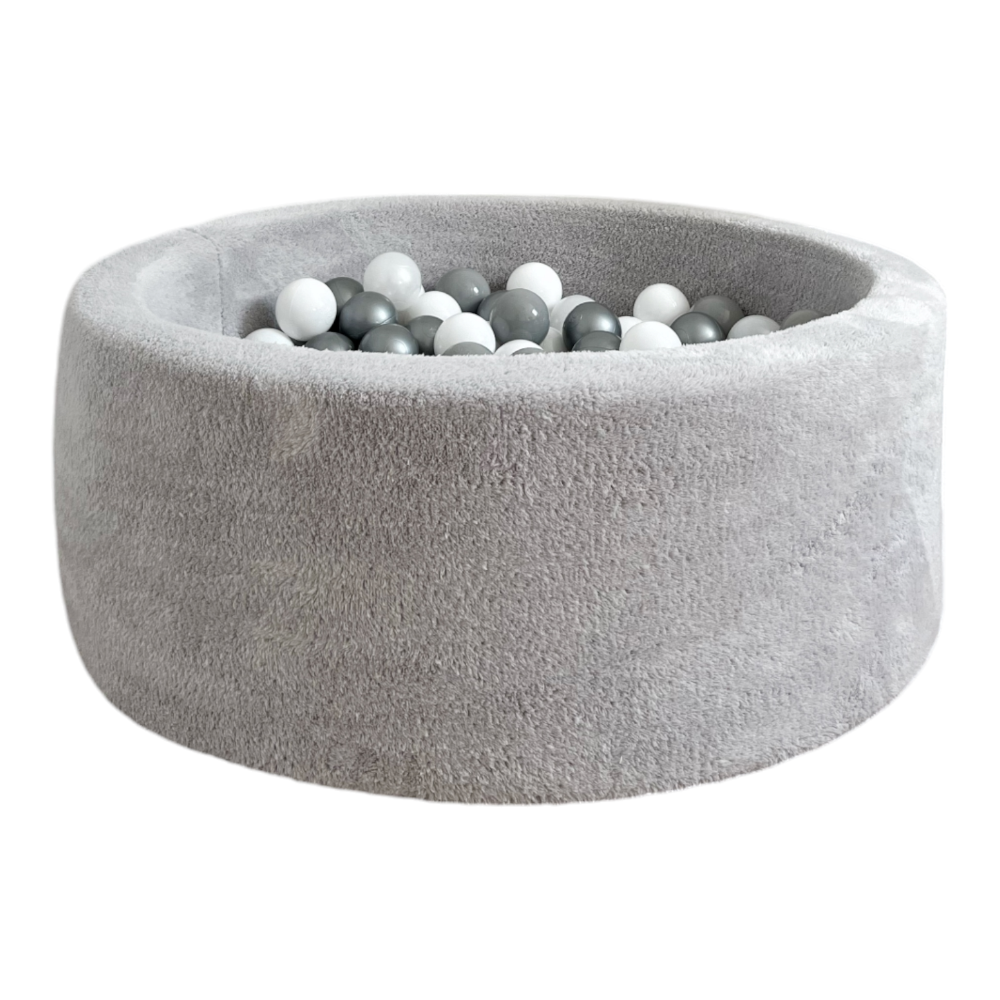 teddy ballenbad ballenbak rond moje grijs grey 