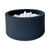 ballenbad ballenbak graphite zwart rond 40 cm hoog moje 