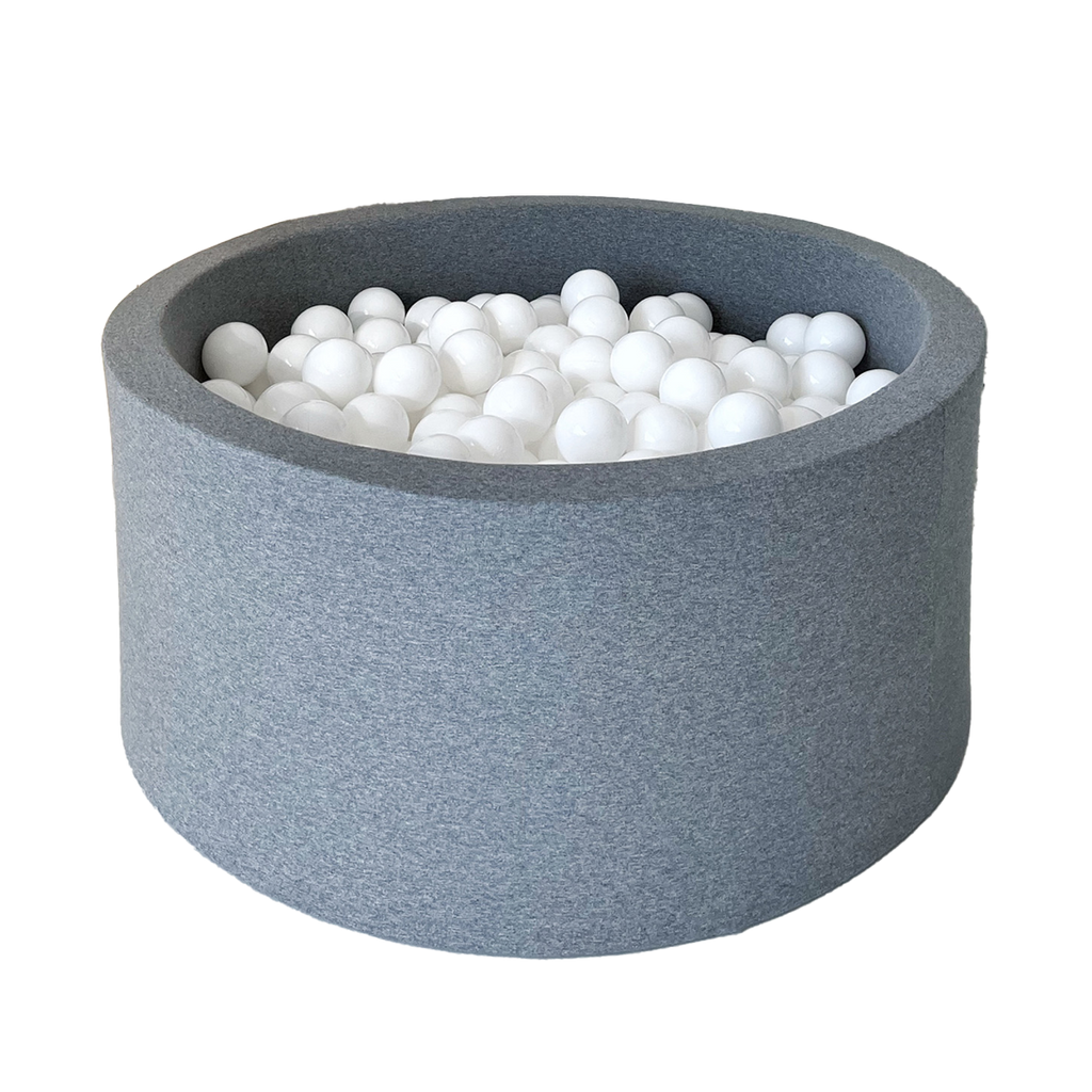 ballenbad ballenbak grijs grey rond ronde ballenbadballen ballenbakballen 40 cm hoog moje