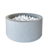 ballenbad ballenbak rond grijs grey lichtgrijs lightgrey moje 