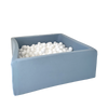 katoenen vierkant ballenbad ballenbak witte ballenbakballen ballenbadballen jersey katoen moje blauw blue