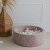 ronde ballenbak rond ballenbad roze dirty pink ballenbadballen ballenbakballen moje rib 
