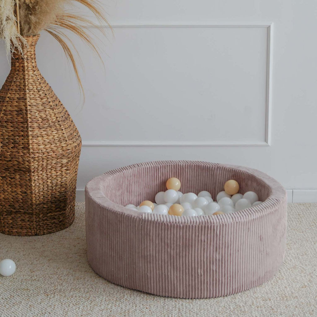 ronde ballenbak rond ballenbad roze dirty pink ballenbadballen ballenbakballen moje rib 