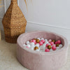 ronde ballenbak rond ballenbad roze dirty pink ballenbadballen ballenbakballen moje rib 