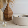 ballenbad rond ronde ballenbak cream beige rib stof velvet ballenbadballen ballenbakballen moje