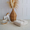 poof poef ottoman vierkant voetenbank zitzak moje rib beige cream ecru