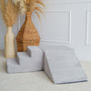 zachte blokken rib stof velvet grijs grey ballenbad accessoires trapje driehoek kubus moje 
