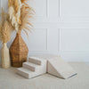 3 elementen zachte blokken foam blokken ballenbadaccessoires beige rib moje