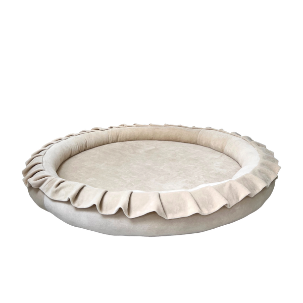speelnest speelmat ronde speelmat babymat speelkleed moje beige ecru