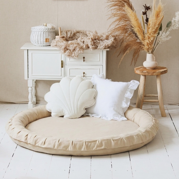 speelmat speelnest beige jersey katoen