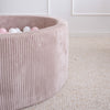 ronde ballenbak ballenbad rond rib pink dirty roze velvet moje ballenbadballen ballenbakballen