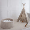 ballenbad ballenbak rib velvet rond moje ballenbadballen ballenbakballen dark beige