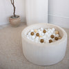 Ballenbad ballenbak rond rib cream velvet moje ribbel ballenbadballen ballenbakballen