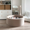 ballenbad rond beige jersey katoen moje