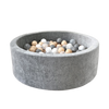 grijs grey ballenbad ballenbak moje rond velvet velours ballenbadje ballenbakje