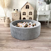 grijs grey ballenbad ballenbak moje rond velvet velours ballenbadje ballenbakje