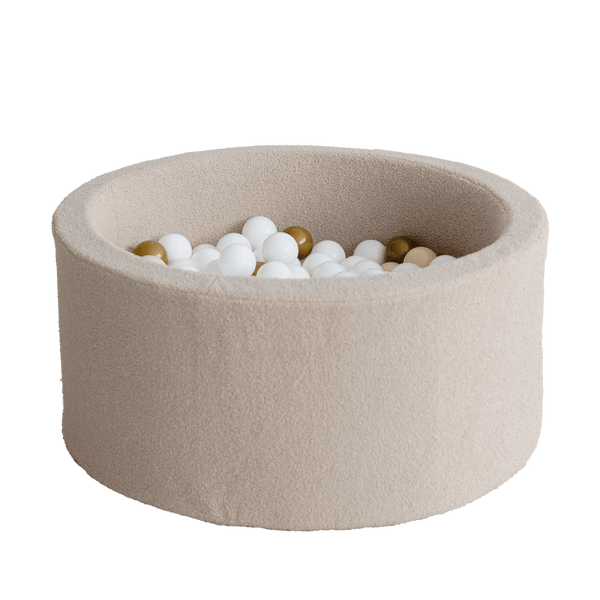boucle ballenbad ballenbak rond beige bruin moje ballenbadballen ballenbakballen 