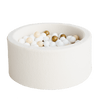 ballenbad ballenbak boucle cream ecru moje hoogte 40 cm rond