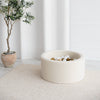 ballenbad ballenbak boucle cream ecru moje hoogte 40 cm rond
