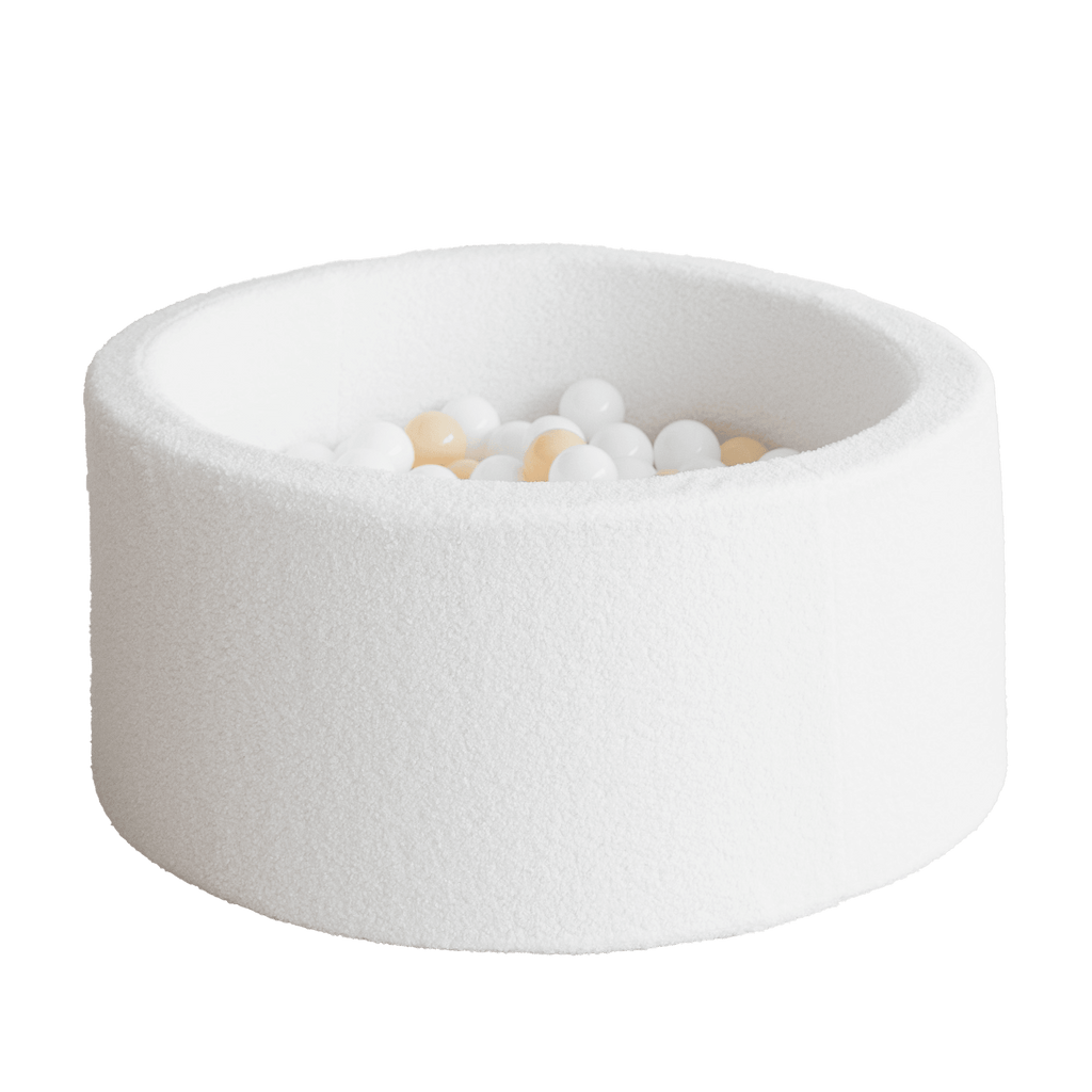 boucle ballenbad ballenbak rond wit white moje ballenbadballen ballenbakballen 
