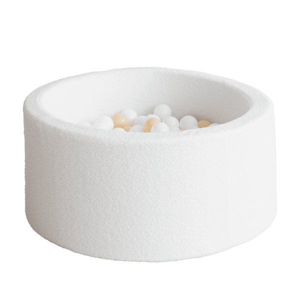 boucle ballenbad ballenbak rond wit white moje ballenbadballen ballenbakballen 