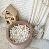 ballenbad ballenbak beige bruin 40 cm hoog moje rond 