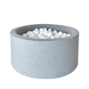 ballenbad ballenbak rond grijs grey lichtgrijs lightgrey moje 