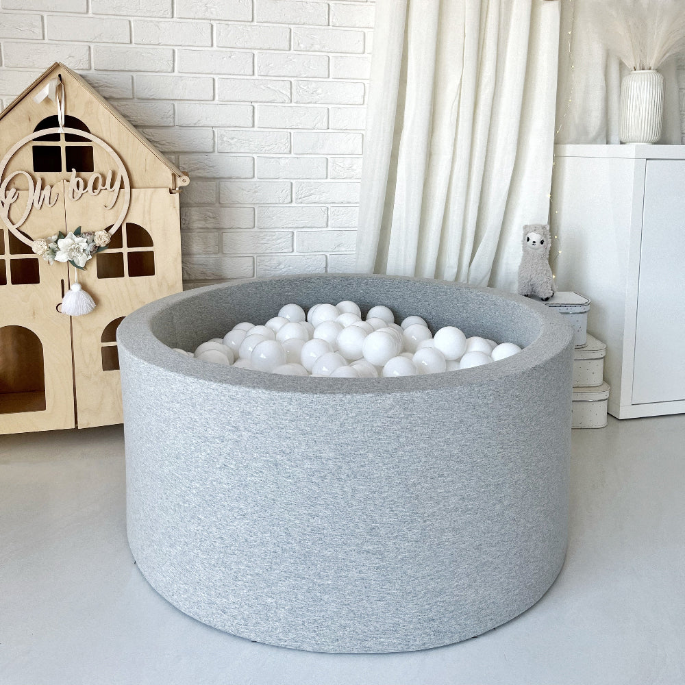 rond ballenbad ronde ballenbak grijs grey light moje 40 cm