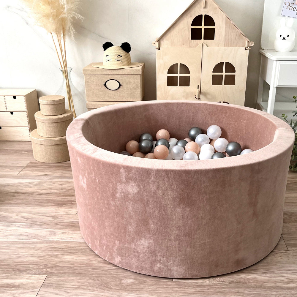 ballenbad ballenbak ballenbaden ballenbakken soft velvet moje velours bruin 