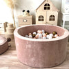 ballenbad ballenbak ballenbaden ballenbakken soft velvet moje velours bruin 