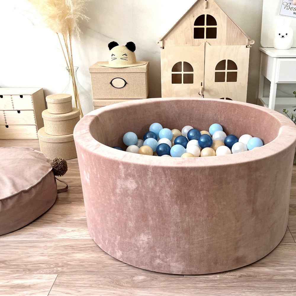 ballenbad ballenbak ballenbaden ballenbakken soft velvet moje velours bruin 