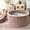 ballenbad ballenbak ballenbaden ballenbakken soft velvet moje velours bruin 
